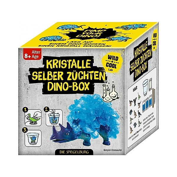 Die Spiegelburg Experimentier-Set KRISTALLE DINO-BOX - WILD+COOL