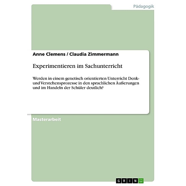 Experimentieren im Sachunterricht, Claudia Zimmermann, Anne Clemens