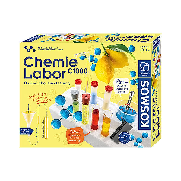 KOSMOS Experimentierkasten: Chemielabor C 1000 X