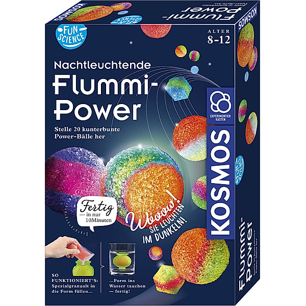 KOSMOS Experimentierkasten – Fun Science - Nachtleuchtende Flummi-Power
