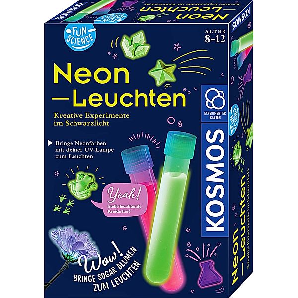 KOSMOS Experimentierkasten FUN SCIENCE – NEON-LEUCHTEN