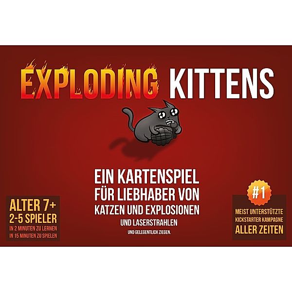 Asmodee, Exploding Kittens Exploding Kittens, Matthew Inman, Elan Lee, Shane Small