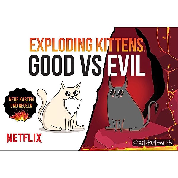 Asmodee, Exploding Kittens Exploding Kittens: Good vs. Evil, Matthew Inman, Shane Small, Elan Lee