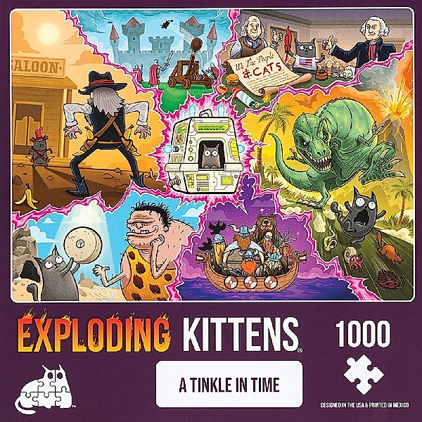 Asmodee, Exploding Kittens Exploding Kittens Puzzle A Tinkle in Time