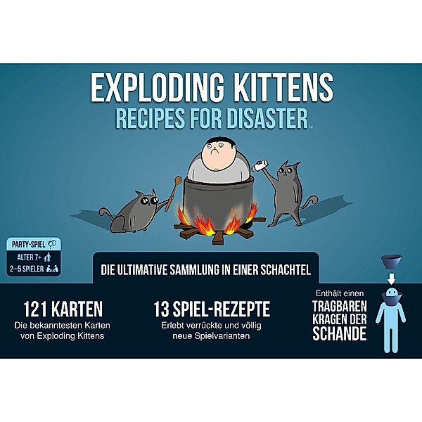 Asmodee, Exploding Kittens Exploding Kittens Recipes for Disaster, Elan Lee, Matthew (The Oatmeal) Inman