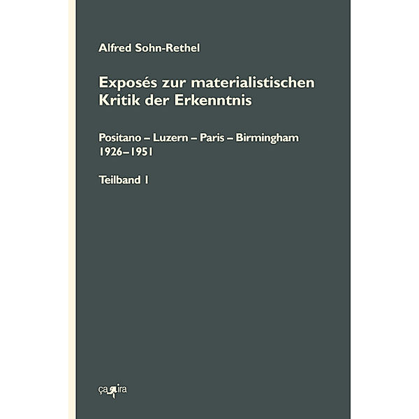 Exposés zur materialistischen Kritik der Erkenntnis, Alfred Sohn-Rethel