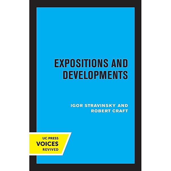 Expositions and Developments, Igor Stravinsky, Robert Craft