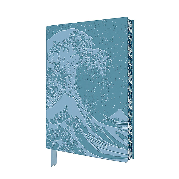 Exquisit Premium Notizbuch DIN A5: Katsushika Hokusai, Die große Welle, Flame Tree Publishing