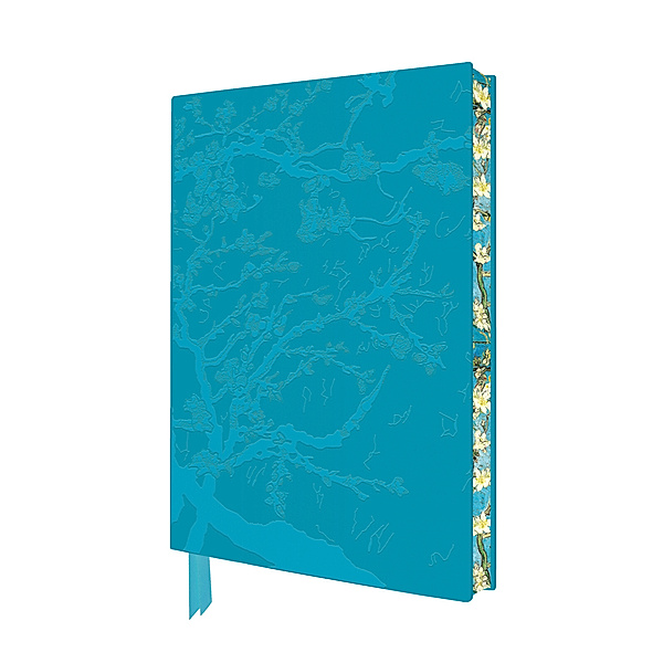 Exquisit Premium Notizbuch DIN A5: Vincent van Gogh, Mandelbaum in Blüte, Flame Tree Publishing