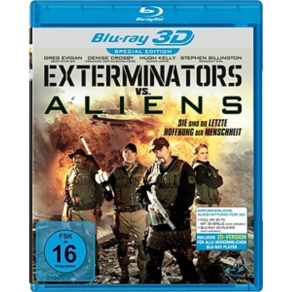 Exterminators Vs. Aliens (Real 3d Bd), Evigan, Crosby, Kelly, Billington