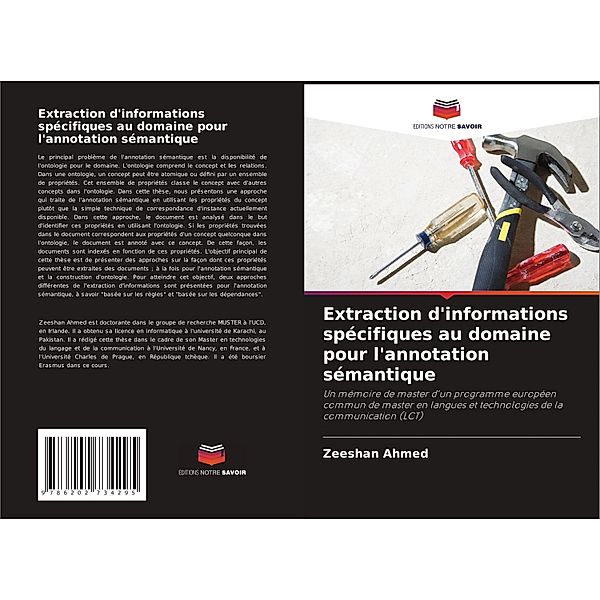 Extraction d'informations spécifiques au domaine pour l'annotation sémantique, Zeeshan Ahmed