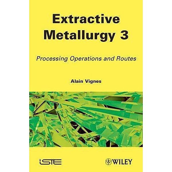 Extractive Metallurgy 3, Alain Vignes
