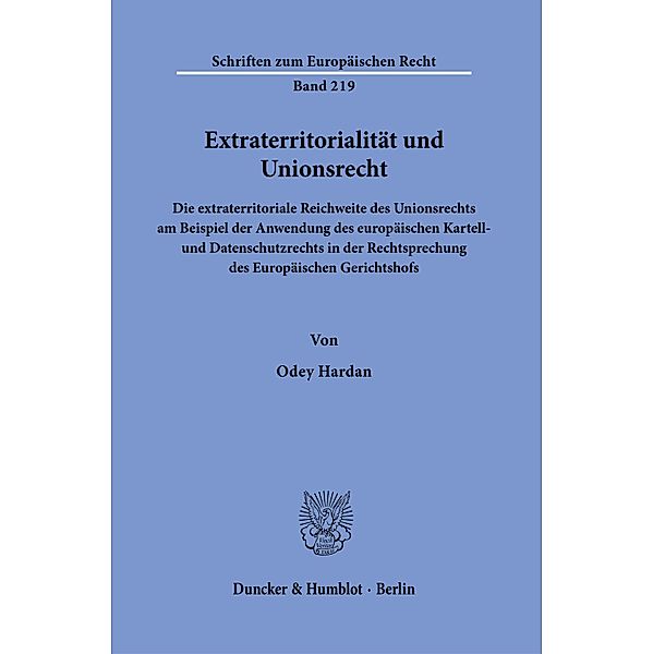 Extraterritorialität und Unionsrecht., Odey Hardan