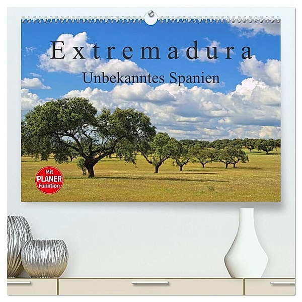 Extremadura - Unbekanntes Spanien (hochwertiger Premium Wandkalender 2024 DIN A2 quer), Kunstdruck in Hochglanz, LianeM