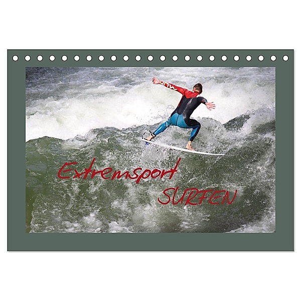 Extremsport Surfen (Tischkalender 2024 DIN A5 quer), CALVENDO Monatskalender, Heike Hultsch