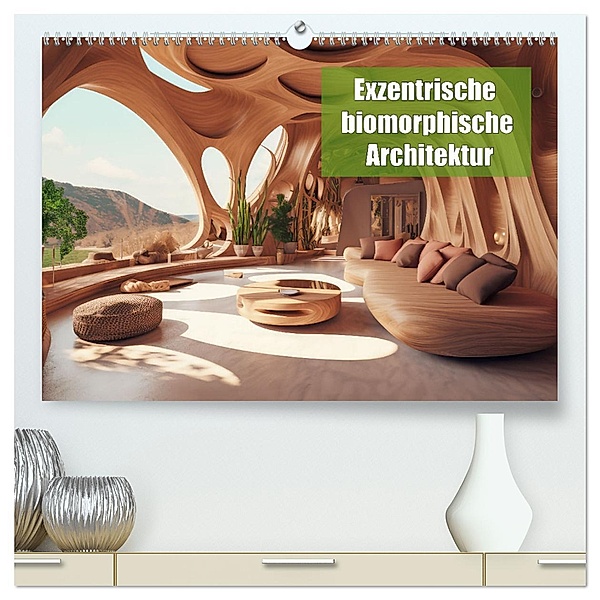 Exzentrische biomorphe Architektur (hochwertiger Premium Wandkalender 2025 DIN A2 quer), Kunstdruck in Hochglanz, Calvendo, Liselotte Brunner-Klaus