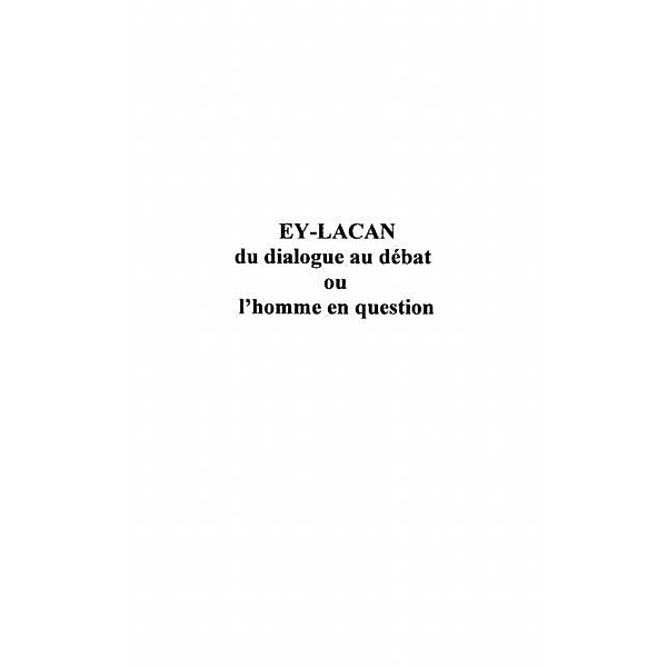 EY / LACAN / Hors-collection, Charles Monique