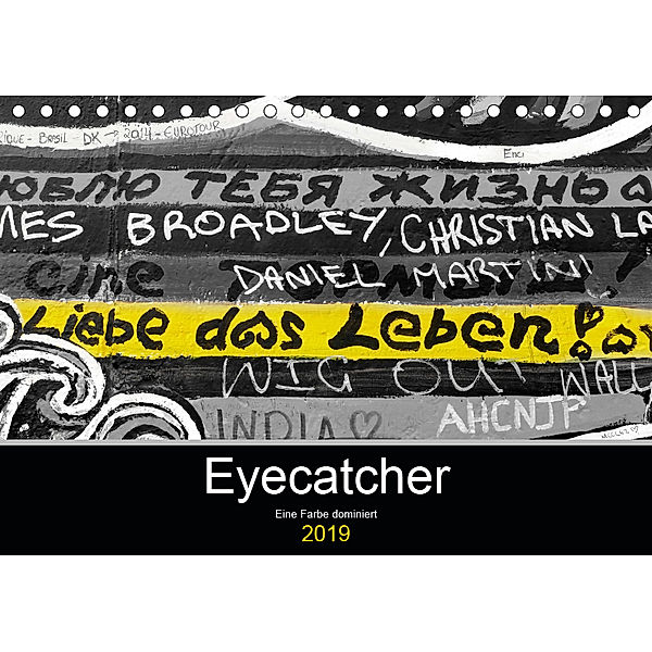 Eyecatcher - Eine Farbe dominiert (Tischkalender 2019 DIN A5 quer), happyroger