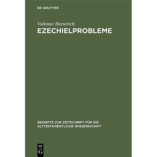 Ezechielprobleme, Volkmar Herntrich
