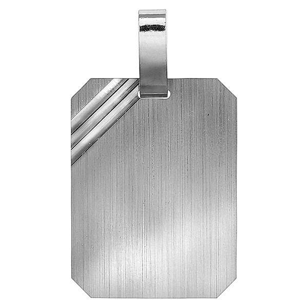 F Anhänger 925/- Sterling Silber 2,6cm Diamantiert