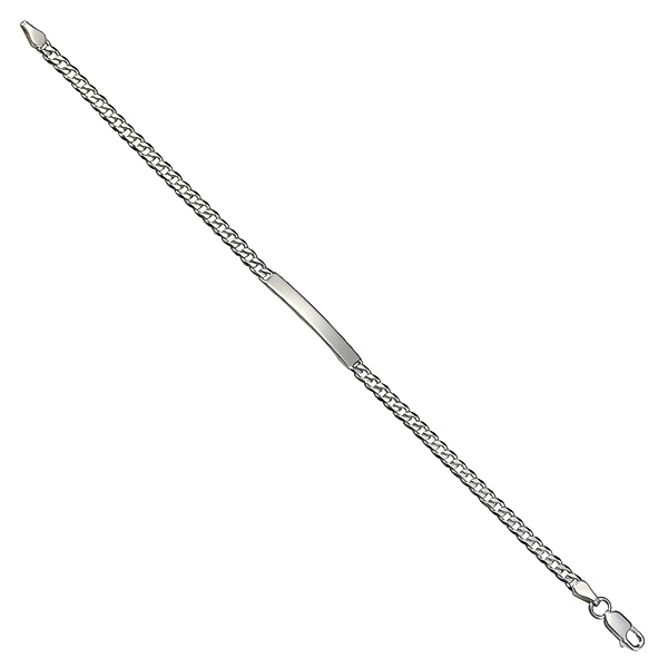 F Armband 925/- Sterling Silber 18/19cm Glänzend (Größe: 18cm)