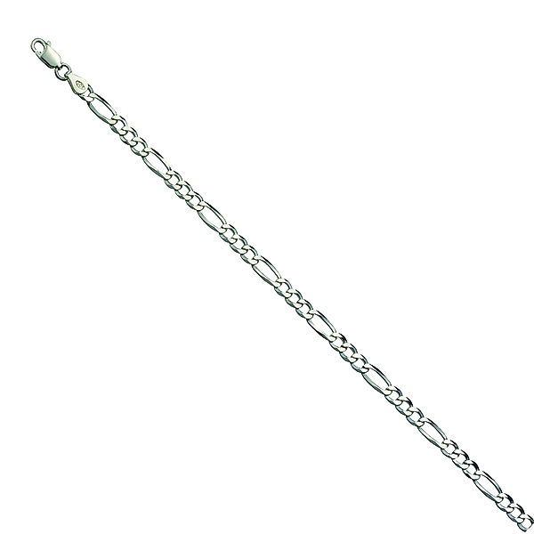 F Armband 925/- Sterling Silber 19/21cm Diamantiert (Größe: 19)