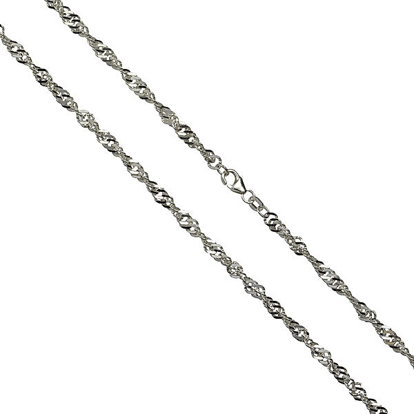 F Armband 925/- Sterling Silber 19/21cm Glänzend (Größe: 21)