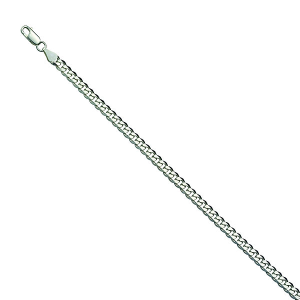 F Armband 925/- Sterling Silber 21/23cm Diamantiert (Größe: 23cm)