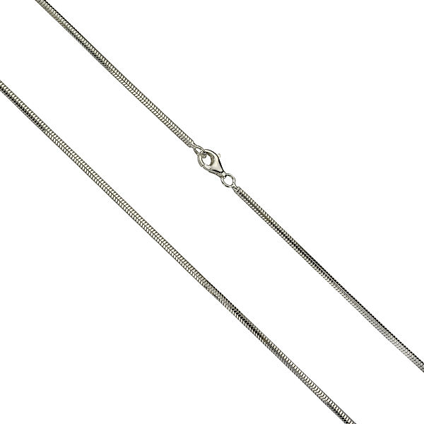 F Collier 925/- Sterling Silber Diamantiert (Größe: 55, Ausführung: 55cm)