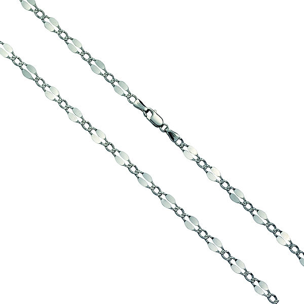 F Collier 925/- Sterling Silber Glänzend (Größe: 45)