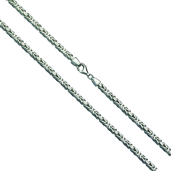 F Collier 925/- Sterling Silber Glänzend (Größe: 50)