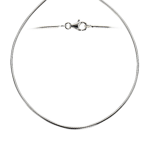 F Collier 925/- Sterling Silber Glänzend (Größe: 50)