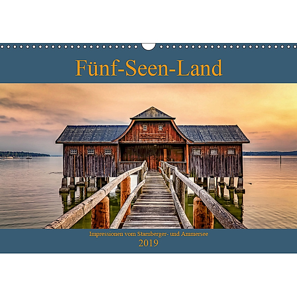 F?nf-Seen-Land (Wandkalender 2019 DIN A3 quer), Thomas Marufke