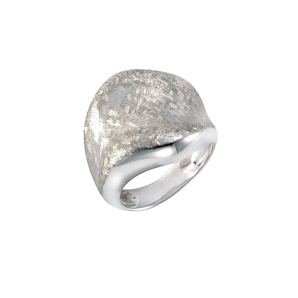 F Ring 925/- Sterling Silber Matt/Glanz (Größe: 052 (16,6))