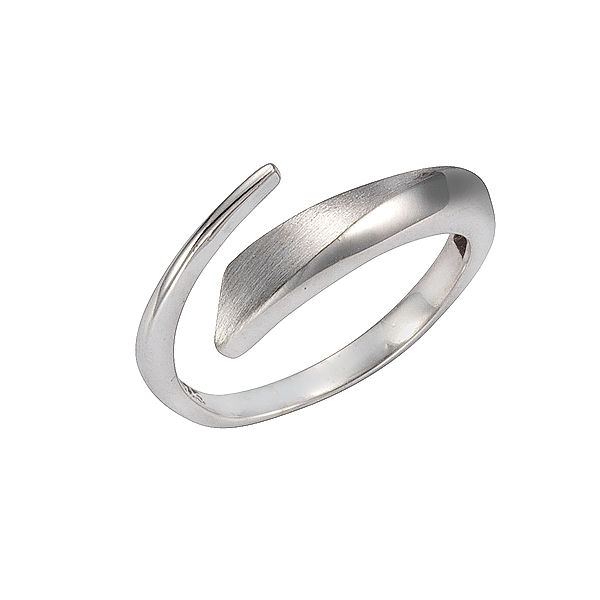 F Ring 925/- Sterling Silber Matt/Glanz (Größe: 054 (17,2))