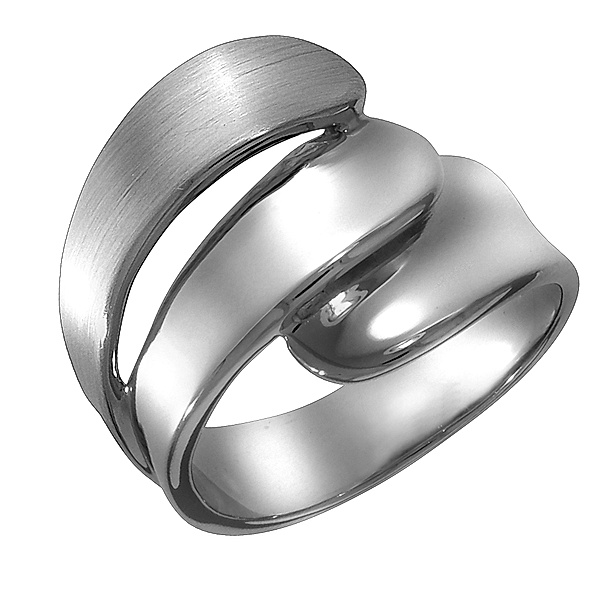 F Ring 925/- Sterling Silber Matt/Glanz (Größe: 056 (17,8))