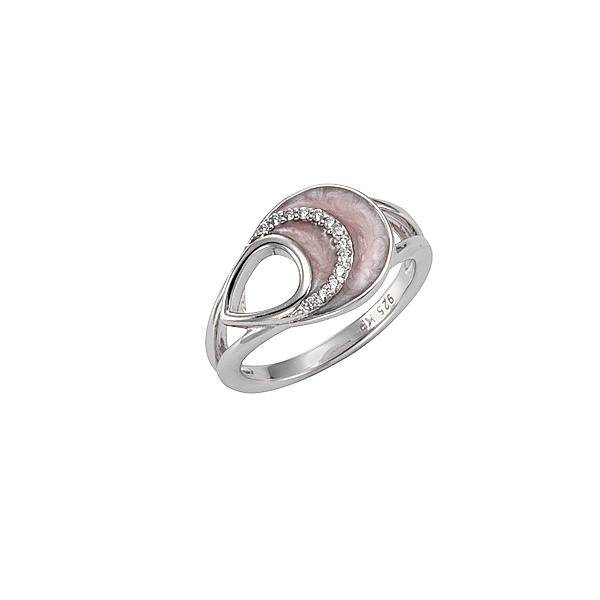 F Ring 925/- Sterling Silber Zirkonia Glänzend (Größe: 060 (19,1))