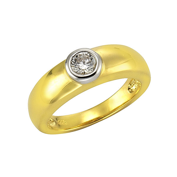 F Ring 925/- Sterling Silber Zirkonia weiß Glänzend (Größe: 019 (60,0))