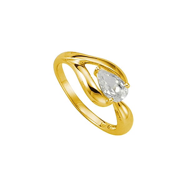 F Ring 925/- Sterling Silber Zirkonia weiß Glänzend (Größe: 056 (17,8))