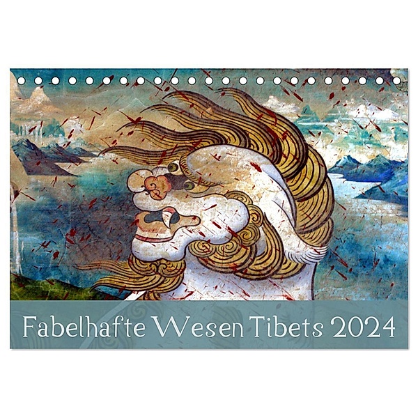 Fabelhafte Wesen Tibets 2024 (Tischkalender 2024 DIN A5 quer), CALVENDO Monatskalender, Manfred Bergermann