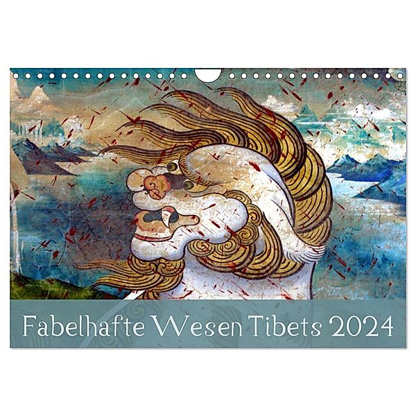 Fabelhafte Wesen Tibets 2024 (Wandkalender 2024 DIN A4 quer), CALVENDO Monatskalender, Manfred Bergermann