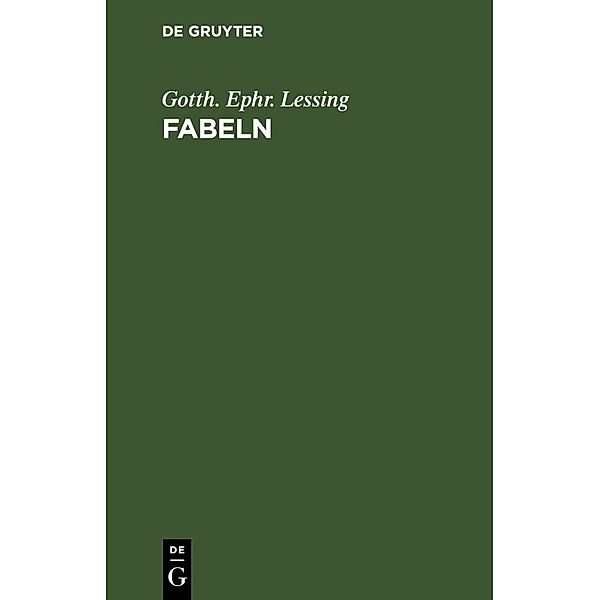 Fabeln, Gotthold Ephraim Lessing