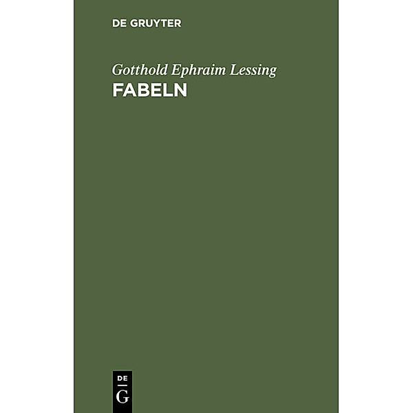 Fabeln, Gotthold Ephraim Lessing
