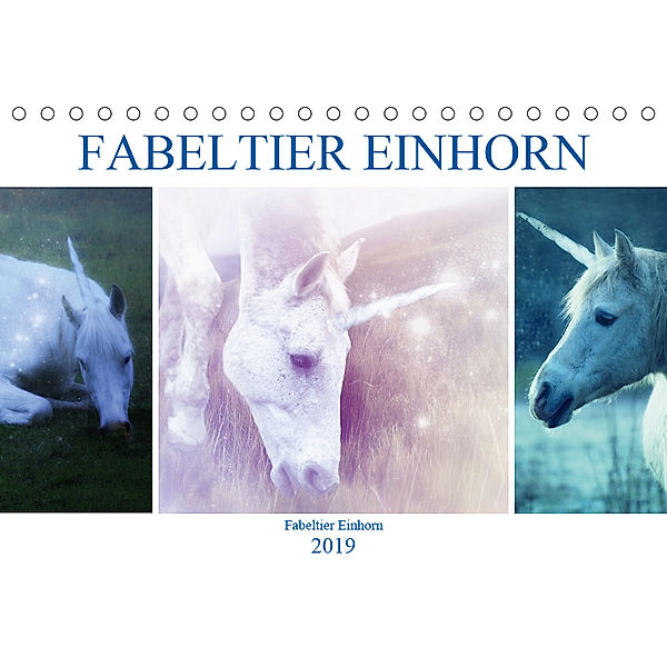 Fabeltier Einhorn (Tischkalender 2019 DIN A5 quer), Liselotte Brunner-Klaus