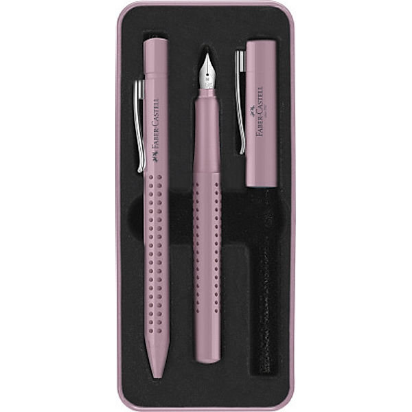 Faber-Castell Füller M/Kuli Set Grip 2010 rose shadows