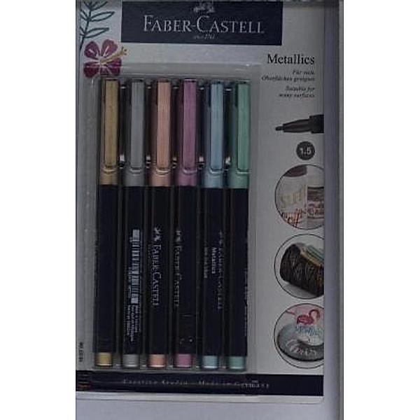 Faber-Castell Metallic Marker 6er Blisterkarte