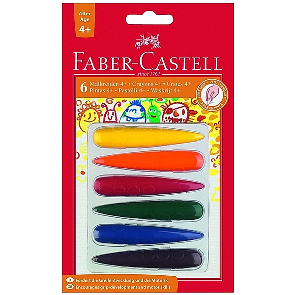 Faber Castell Wachsmalfinger, 6 Farben