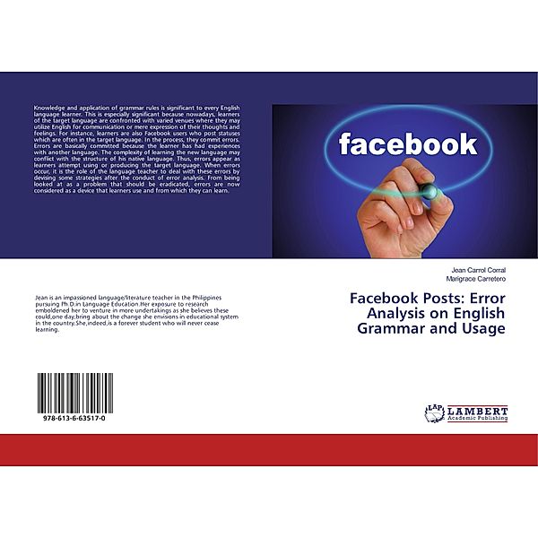 Facebook Posts: Error Analysis on English Grammar and Usage, Jean Carrol Corral, Marigrace Carretero