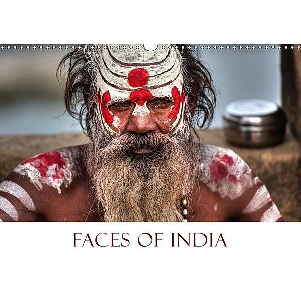 Faces of India (Wall Calendar 2018 DIN A3 Landscape), Joana Kruse