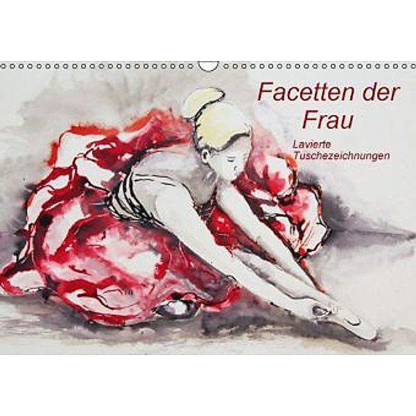 Facetten der Frau - Lavierte Tuschezeichnungen (Wandkalender 2016 DIN A3 quer), Sigrid Harmgart